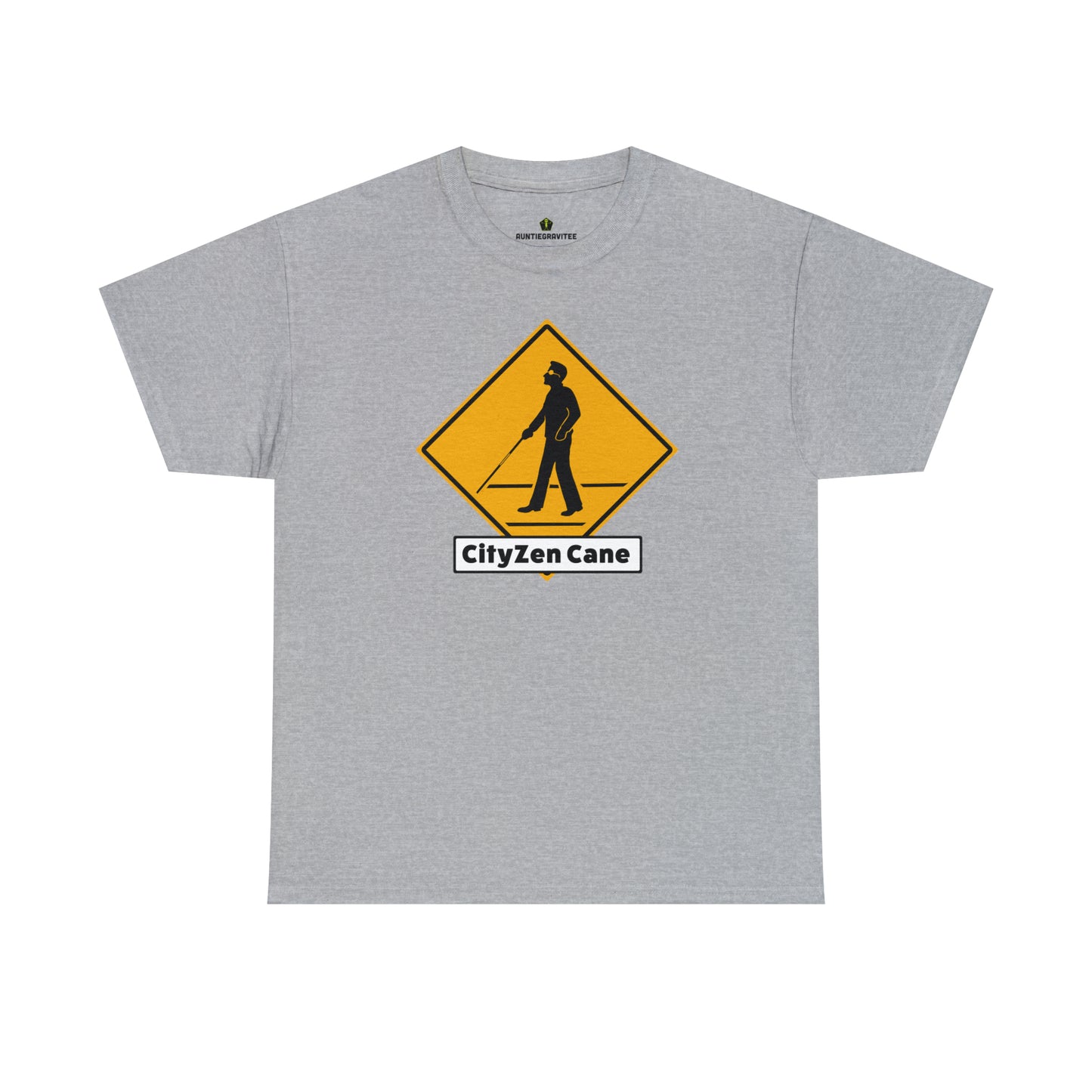 AuntieGraviTee "CityZen Cane" Heavy Cotton Tee