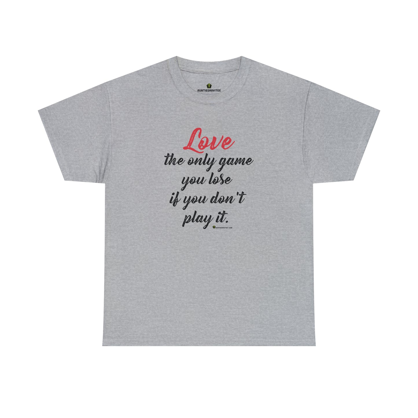 AuntieGraviTee "Love Game" Heavy Cotton Tee