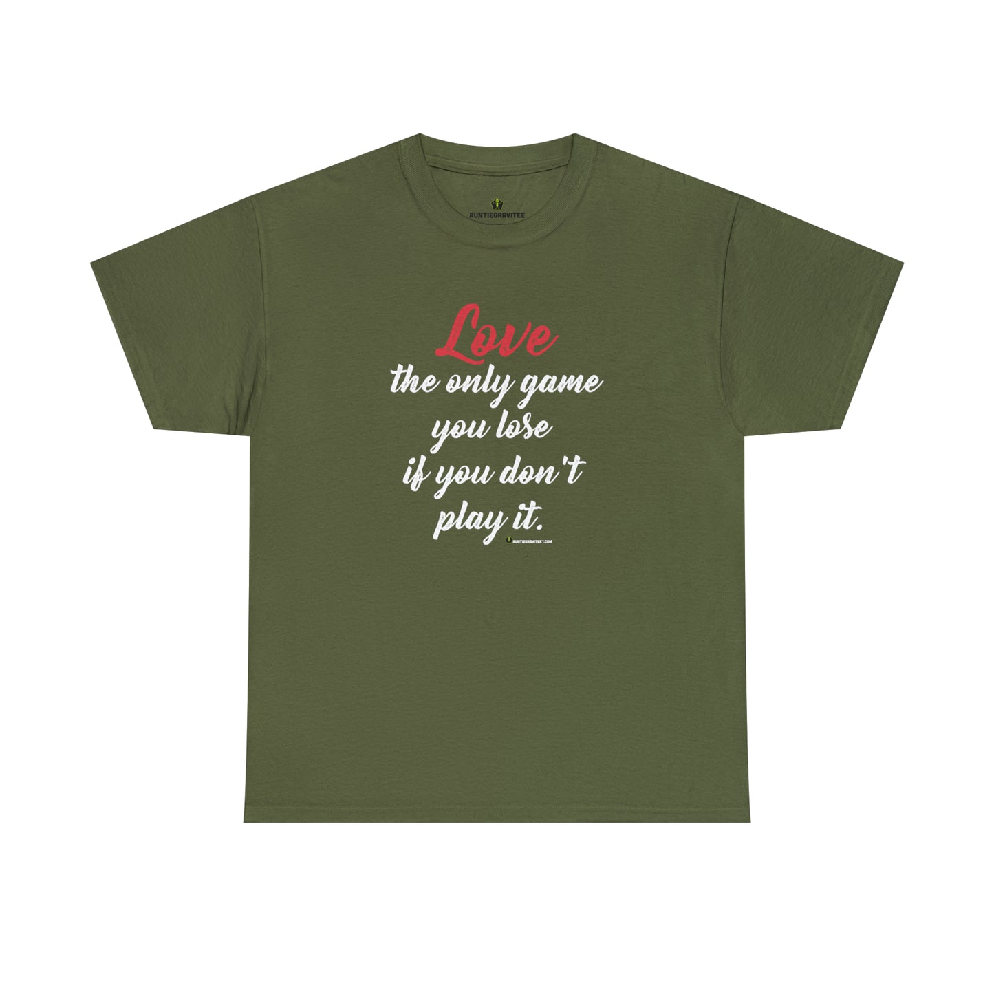 AuntieGraviTee "Love Game" Heavy Cotton Tee