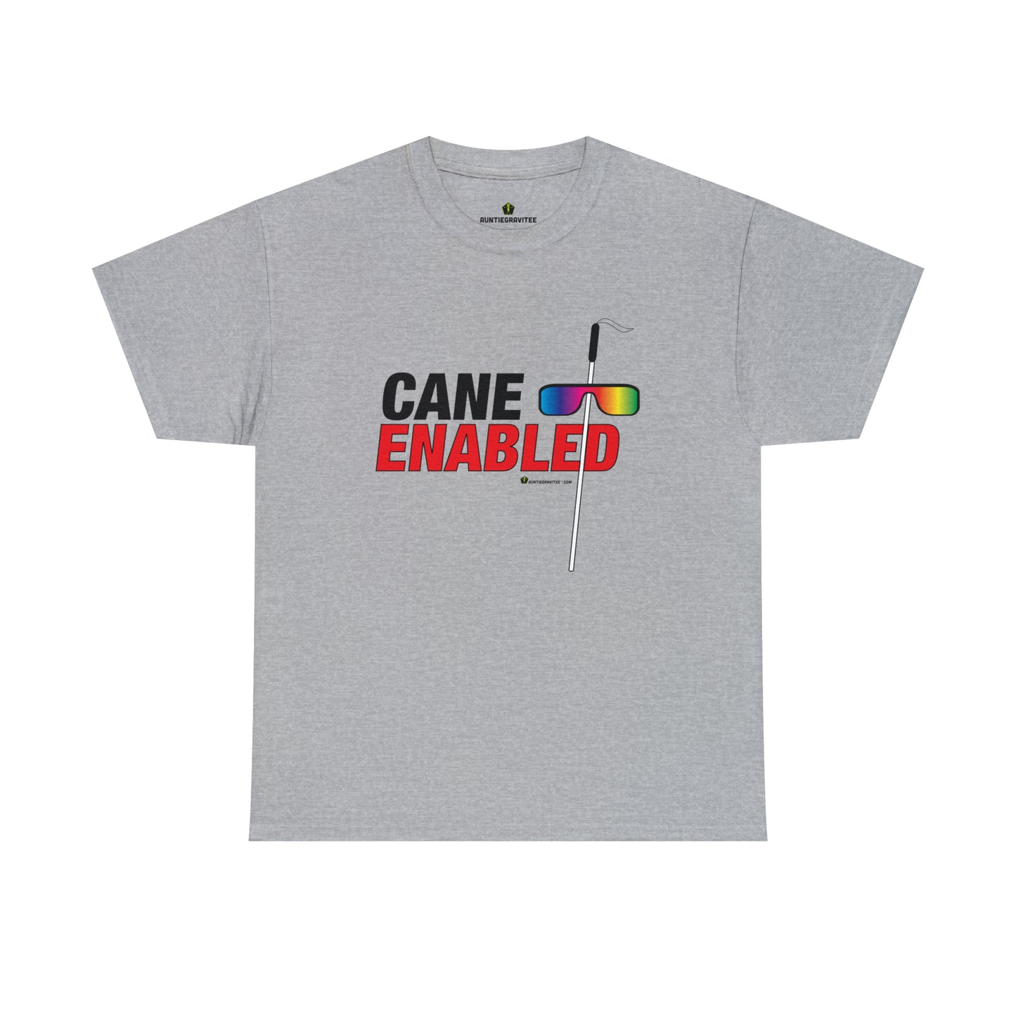 AuntieGraviTee "Cane Enabled" Heavy Cotton Tee