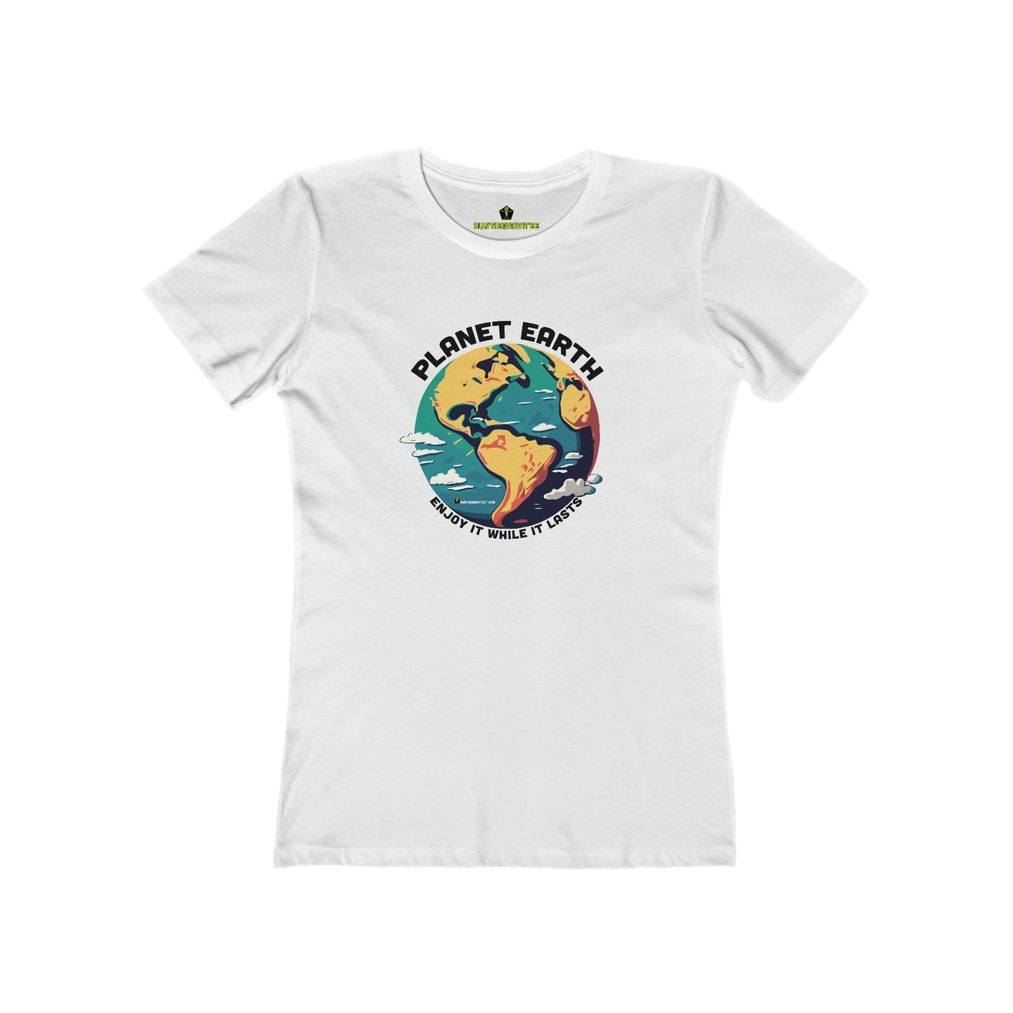 AuntieGraviTee "Planet Earth". Women's The Boyfriend Tee