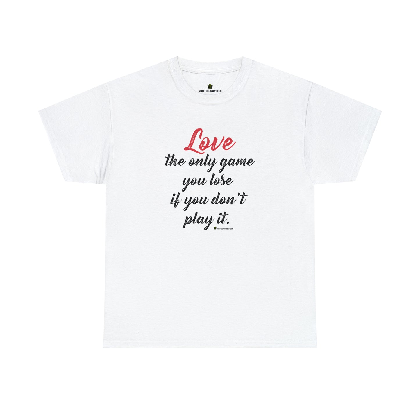 AuntieGraviTee "Love Game" Heavy Cotton Tee