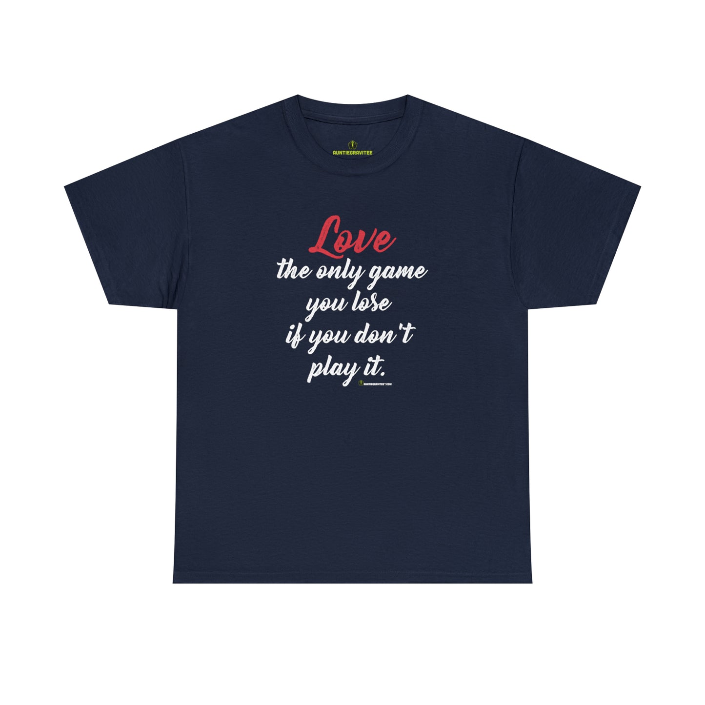 AuntieGraviTee "Love Game" Heavy Cotton Tee