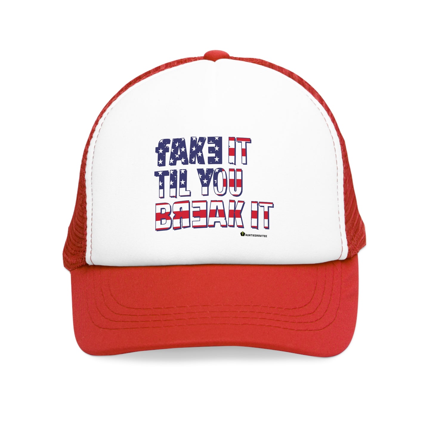 AuntieGraviTee "Fake it til you break it" Mesh Cap