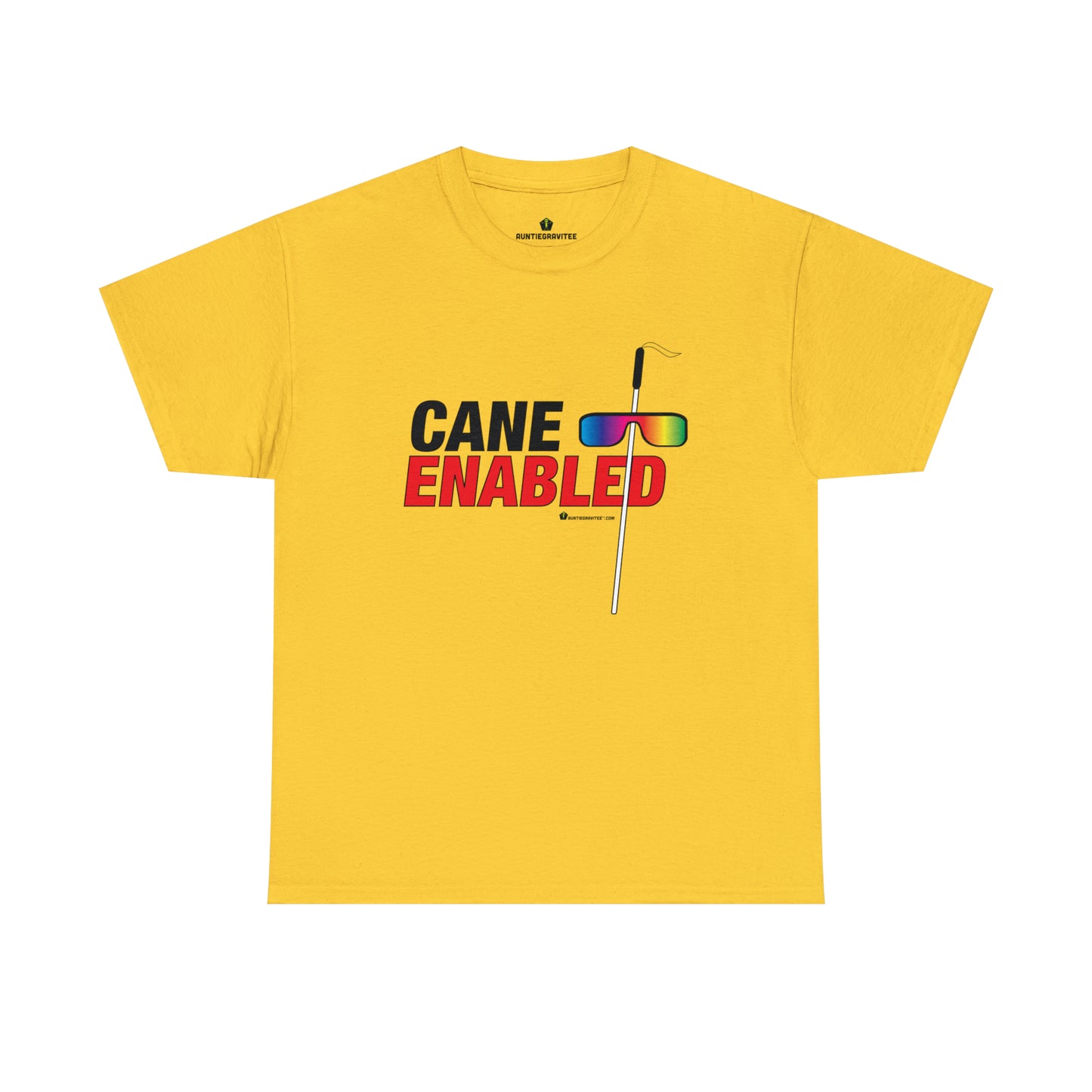 AuntieGraviTee "Cane Enabled" Heavy Cotton Tee