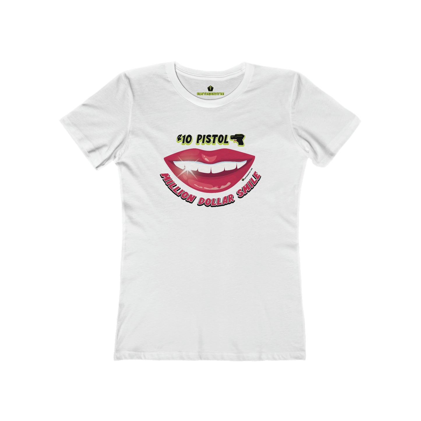 AuntieGraviTee "Million Dollar Smile". Women's The Boyfriend Tee