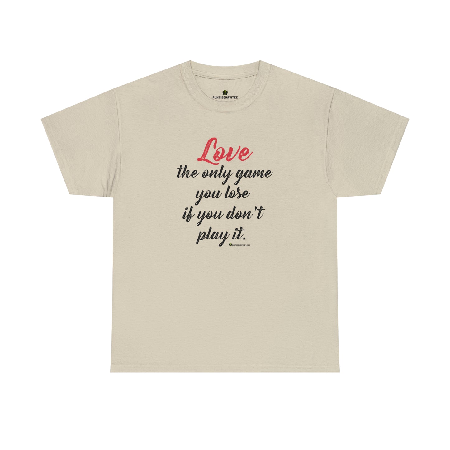 AuntieGraviTee "Love Game" Heavy Cotton Tee