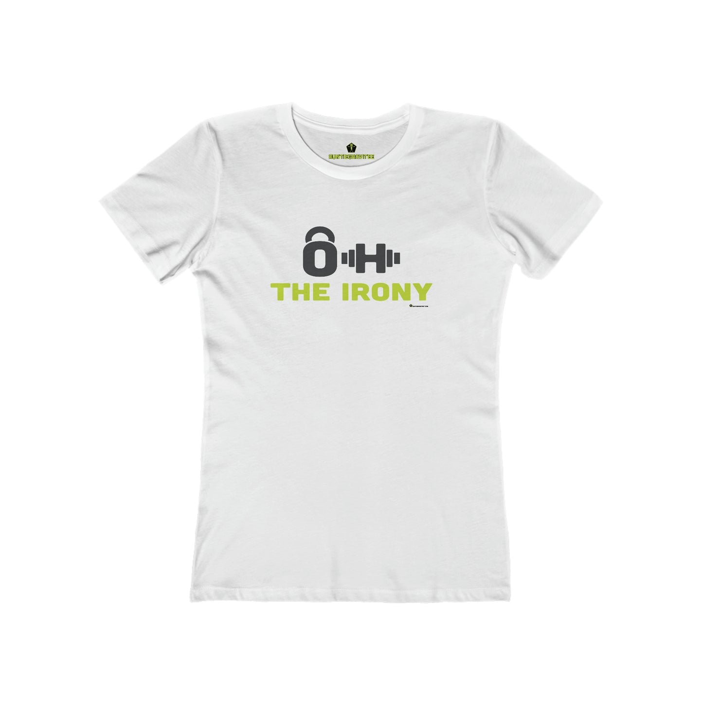 AuntieGraviTee "Oh The Irony" Women's The Boyfriend Tee