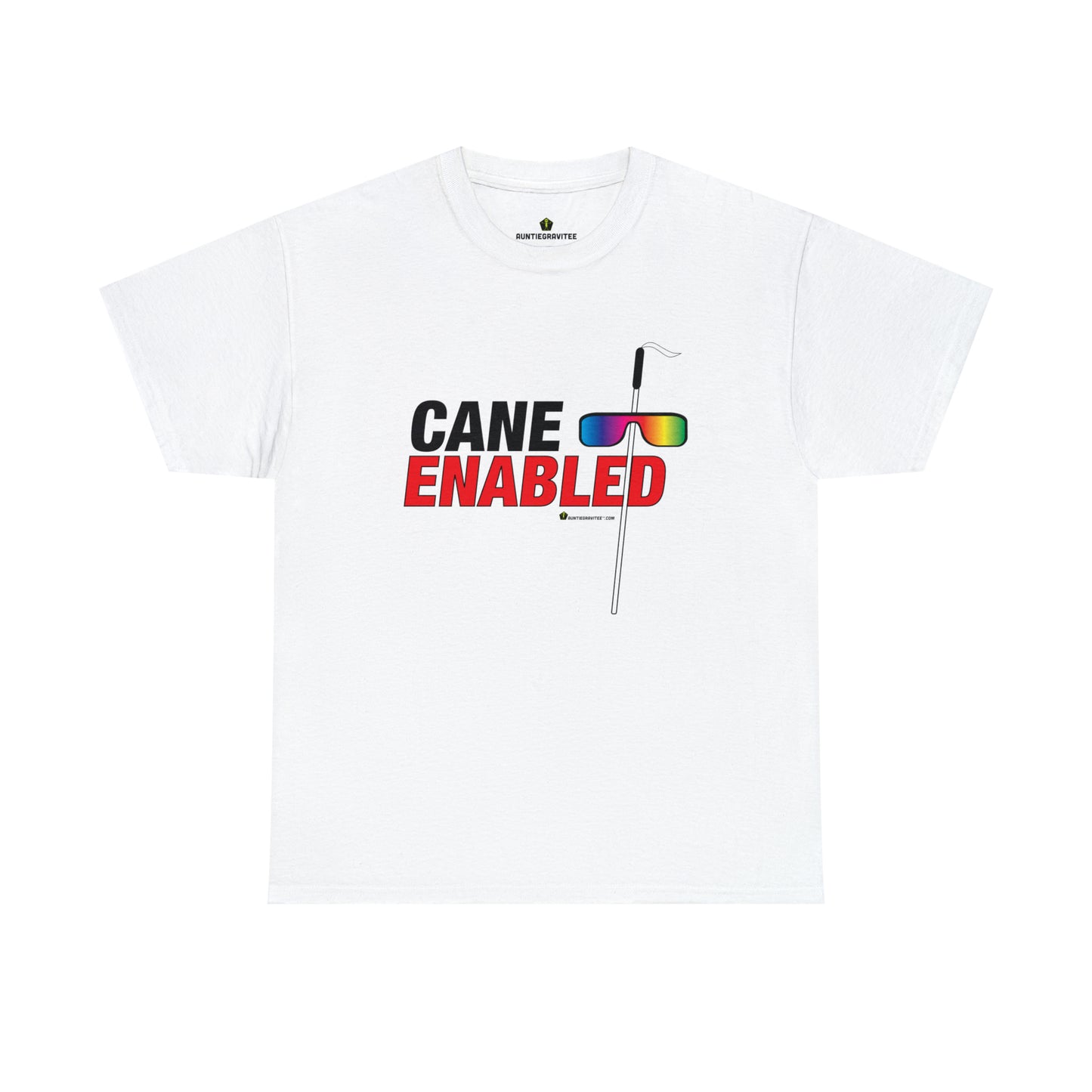 AuntieGraviTee "Cane Enabled" Heavy Cotton Tee