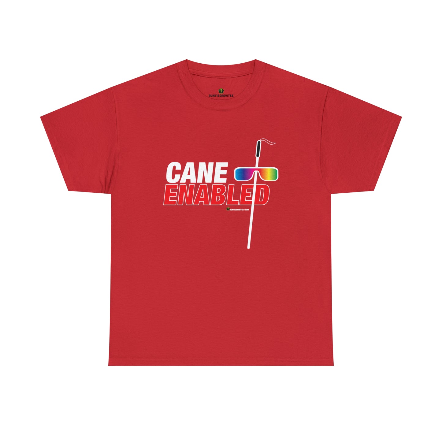 AuntieGraviTee "Cane Enabled" Heavy Cotton Tee