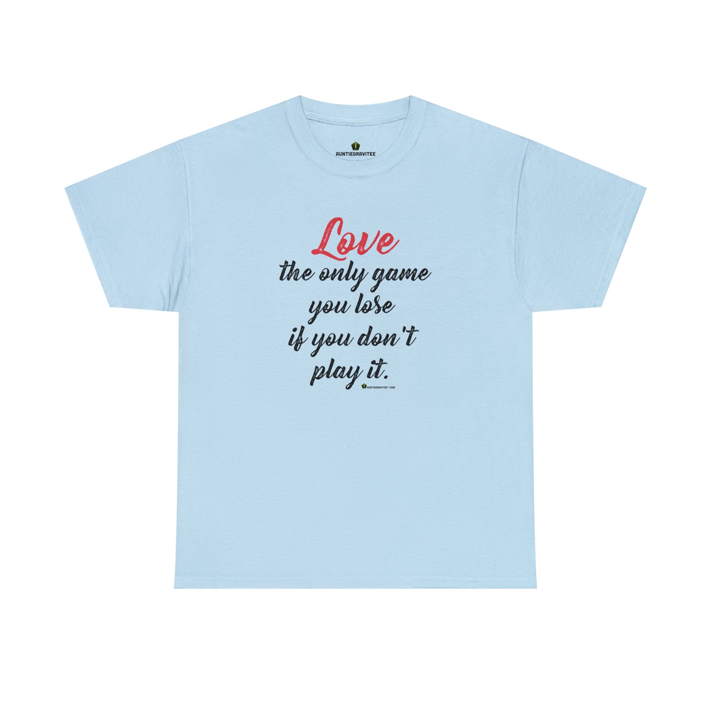 AuntieGraviTee "Love Game" Heavy Cotton Tee