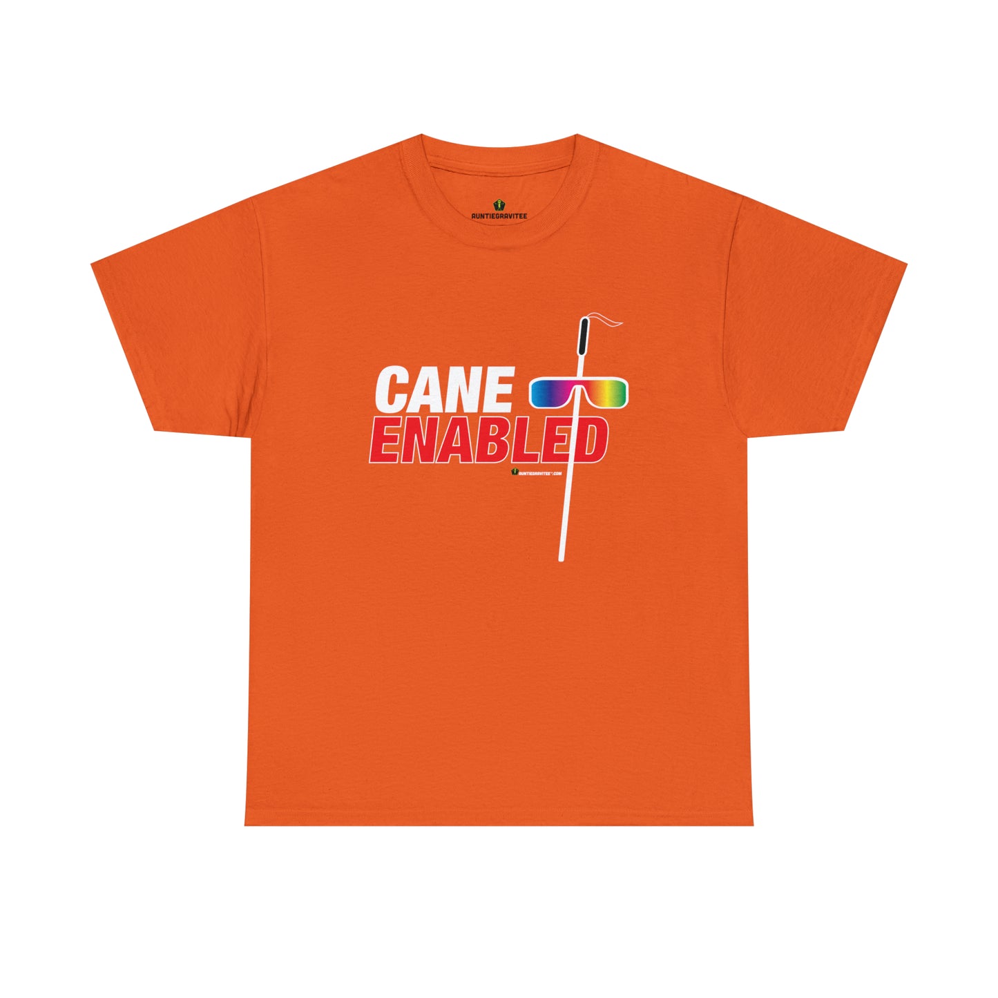 AuntieGraviTee "Cane Enabled" Heavy Cotton Tee