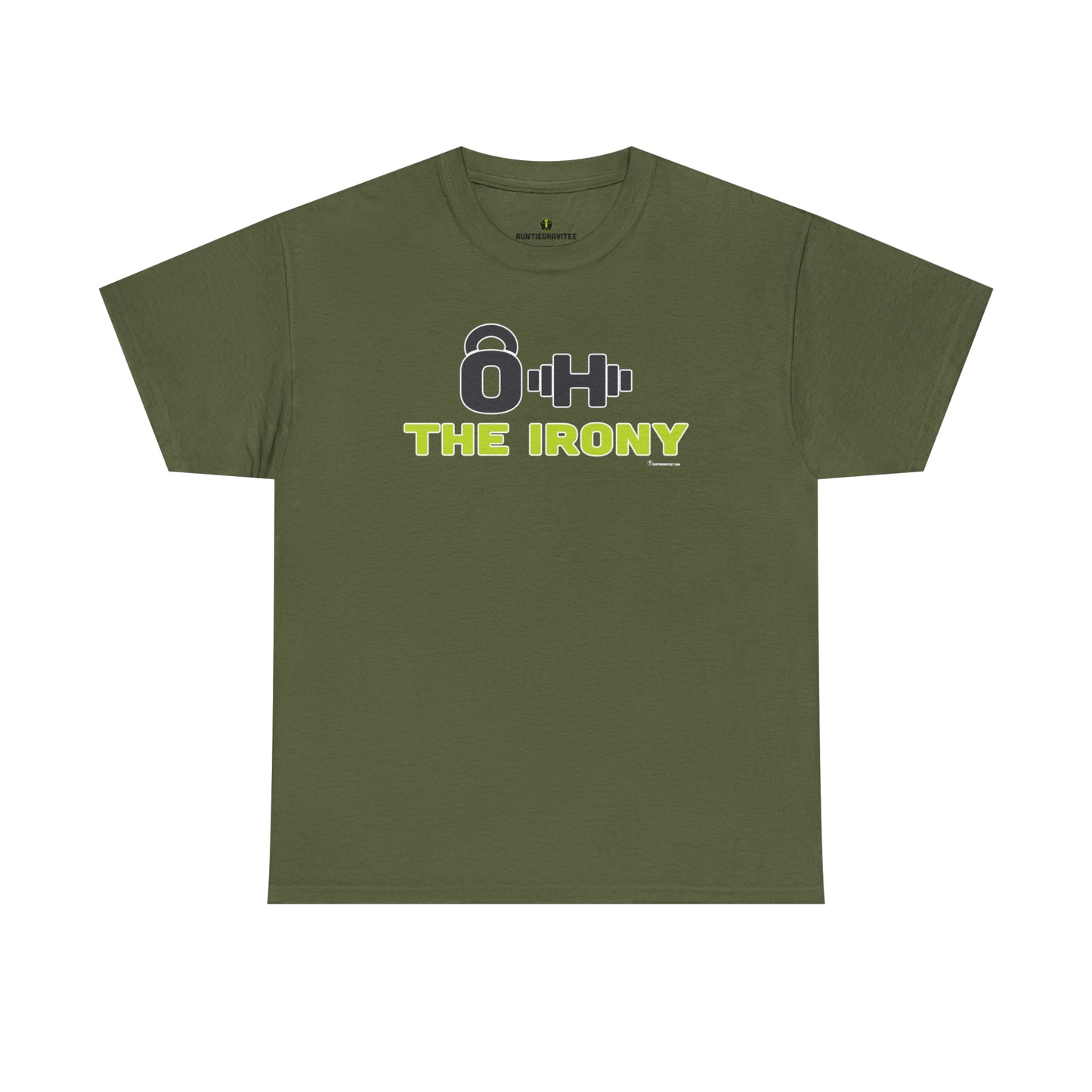 AuntieGraviTee "Oh the Irony" Heavy Cotton Tee