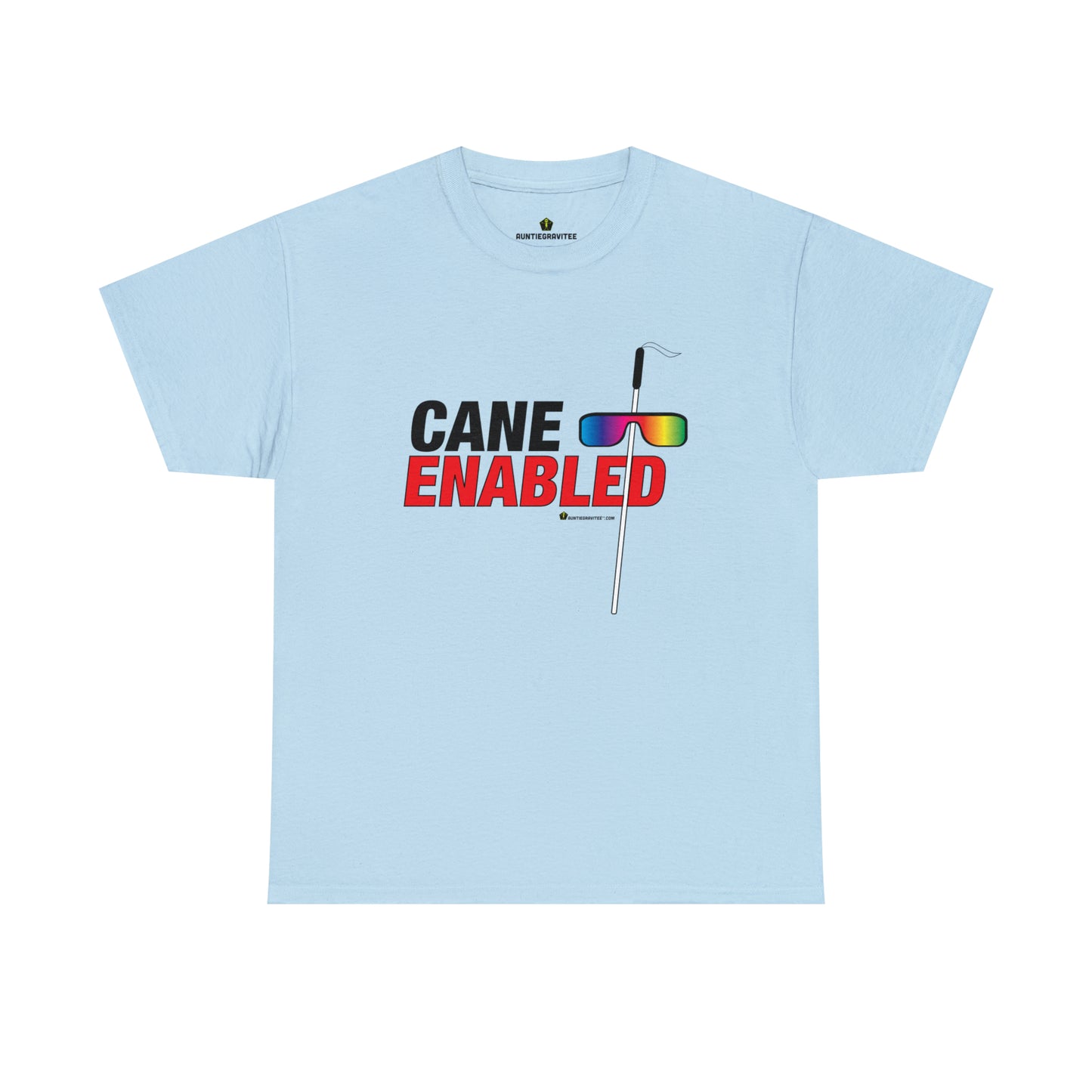 AuntieGraviTee "Cane Enabled" Heavy Cotton Tee