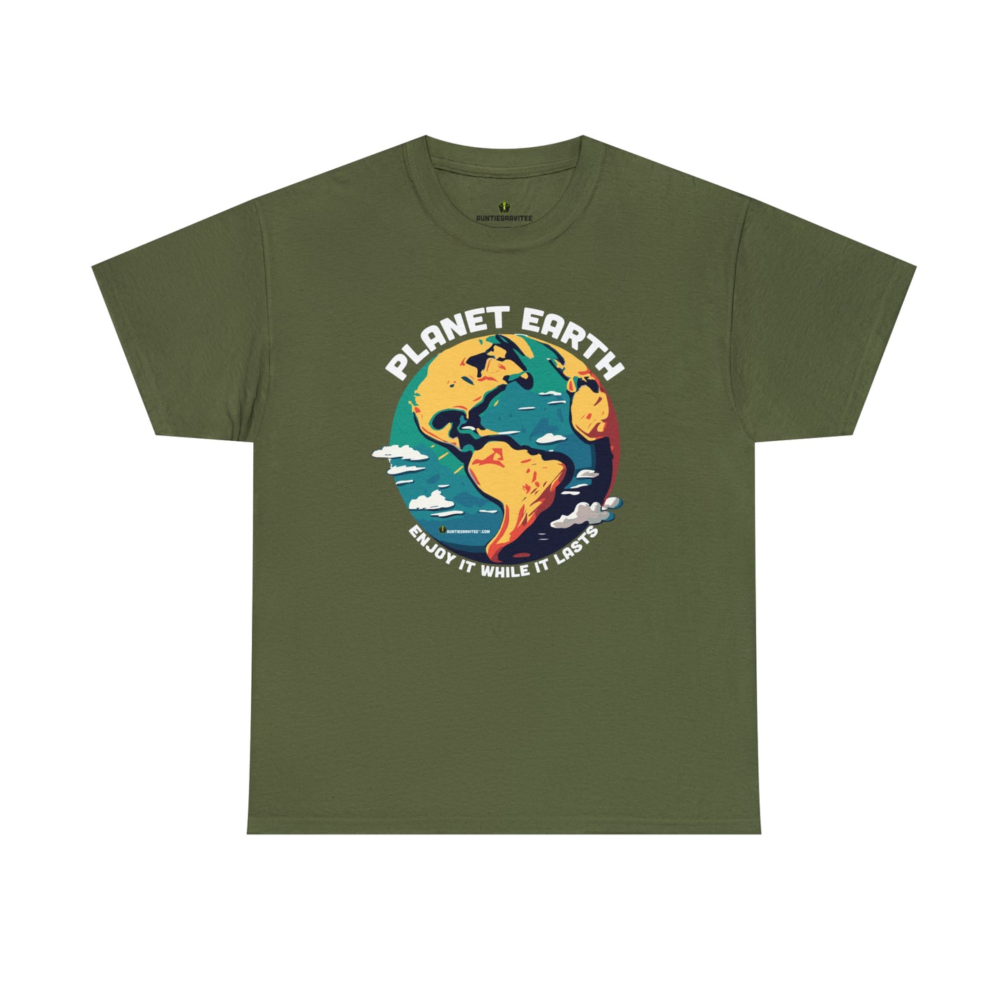 AuntieGraviTee "Planet Earth" Heavy Cotton Tee