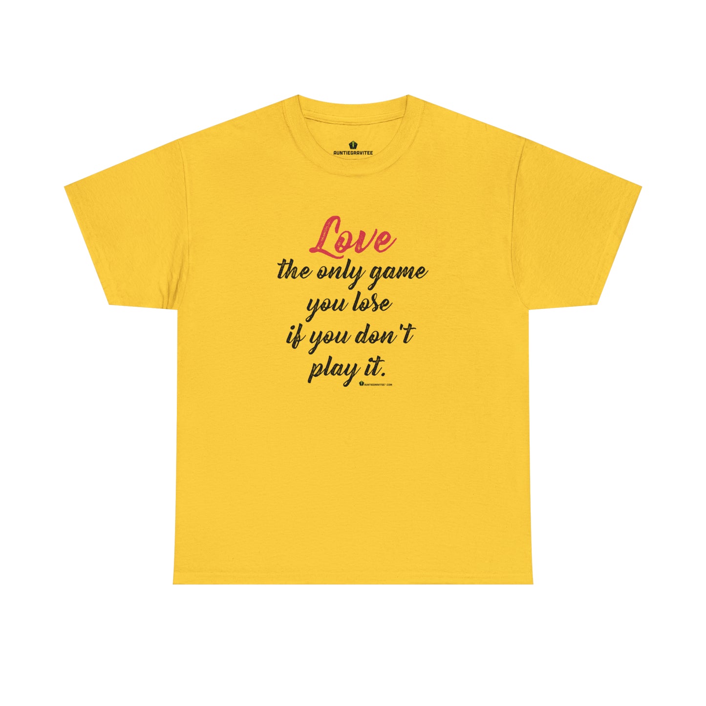 AuntieGraviTee "Love Game" Heavy Cotton Tee