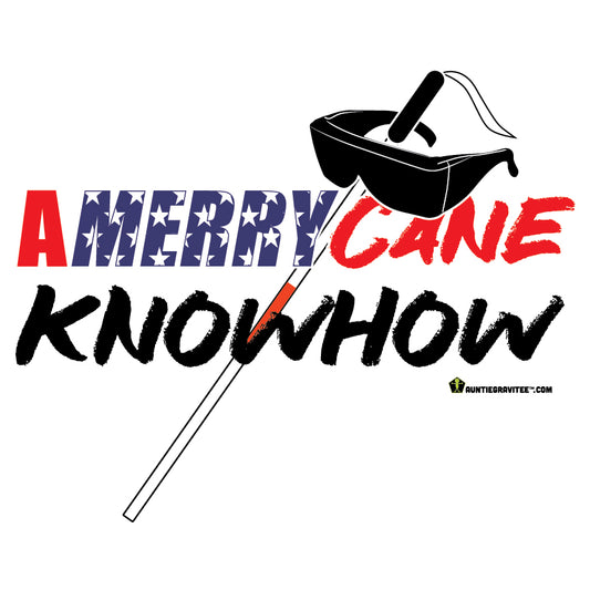 AuntieGraviTee "A Merry Cane Knowhow" Heavy Cotton Tee