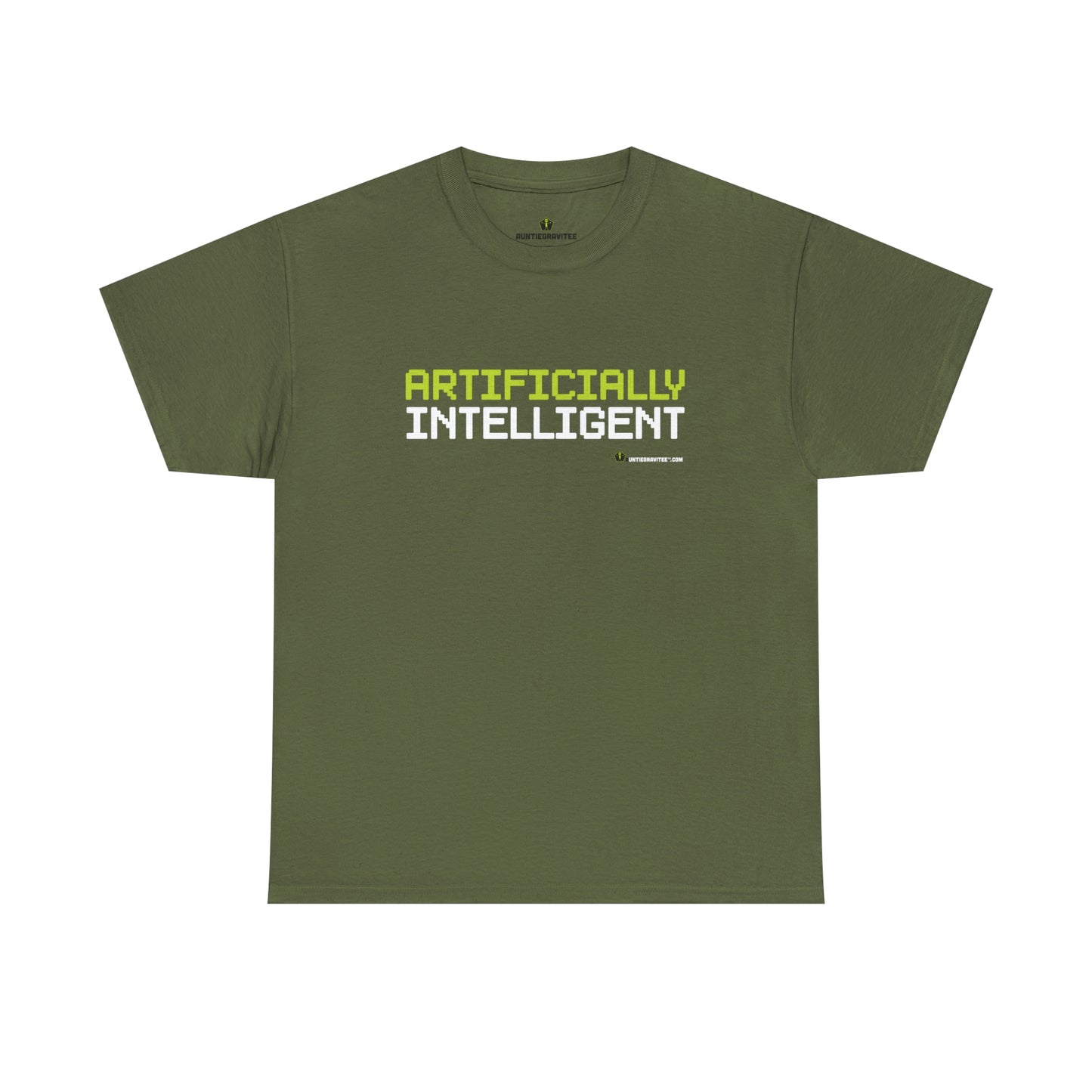 AuntieGraviTee "Artificially Intelligent" Heavy Cotton Tee