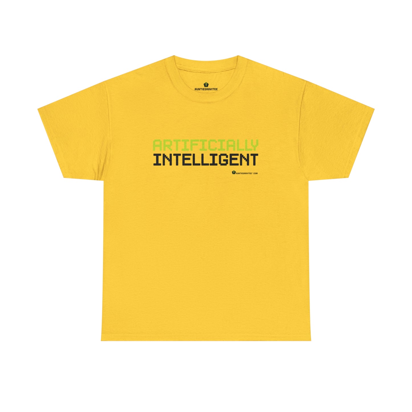 AuntieGraviTee "Artificially Intelligent" Heavy Cotton Tee