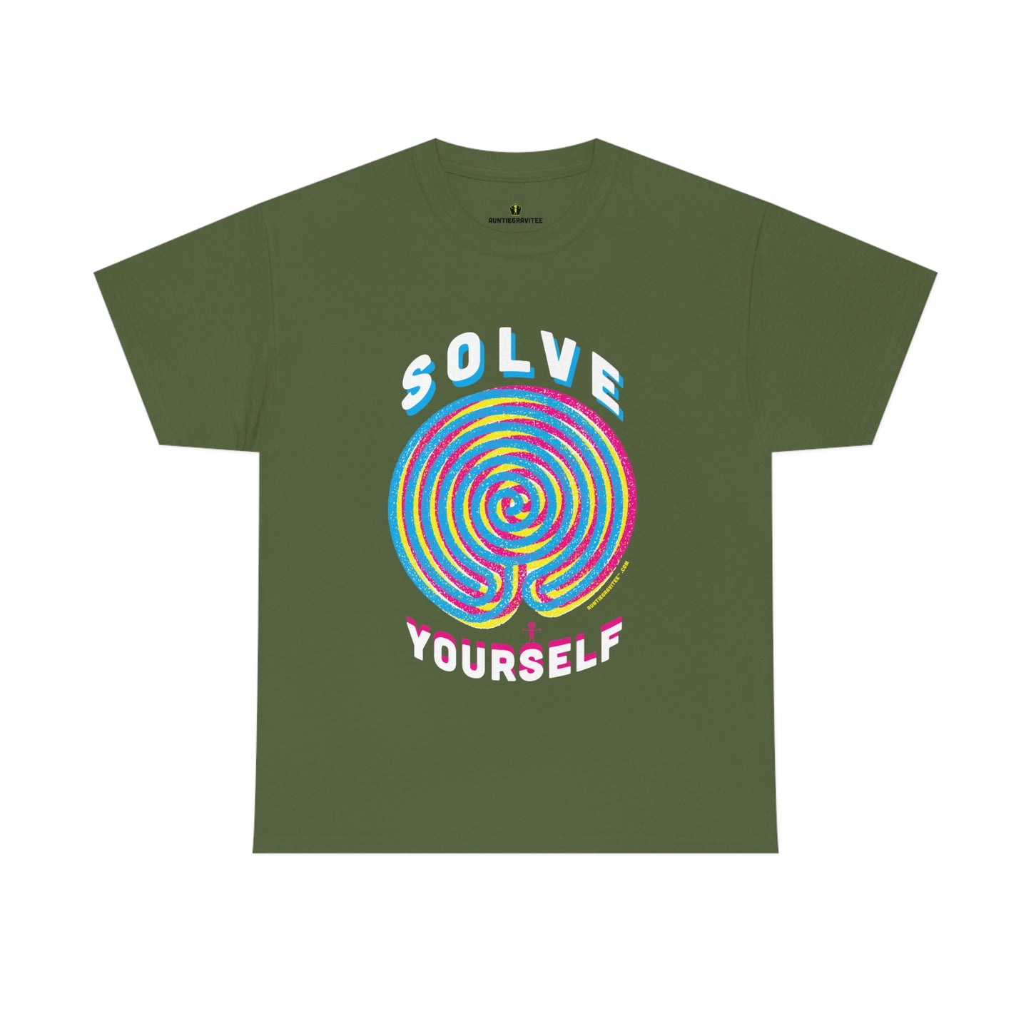 AuntieGraviTee "Solve Yourself" Unisex Heavy Cotton Tee