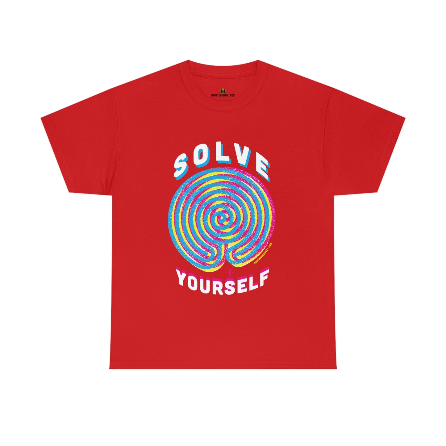 AuntieGraviTee "Solve Yourself" Unisex Heavy Cotton Tee