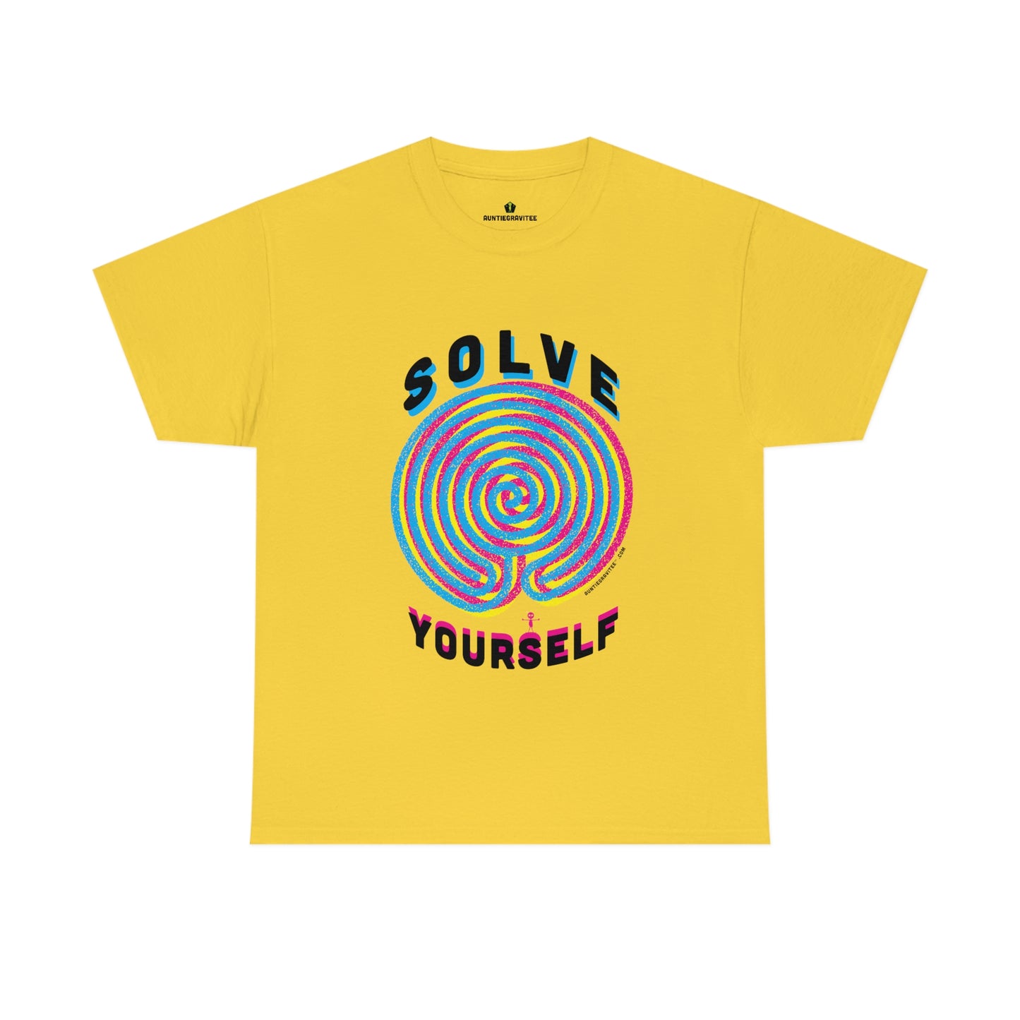 AuntieGraviTee "Solve Yourself" Unisex Heavy Cotton Tee