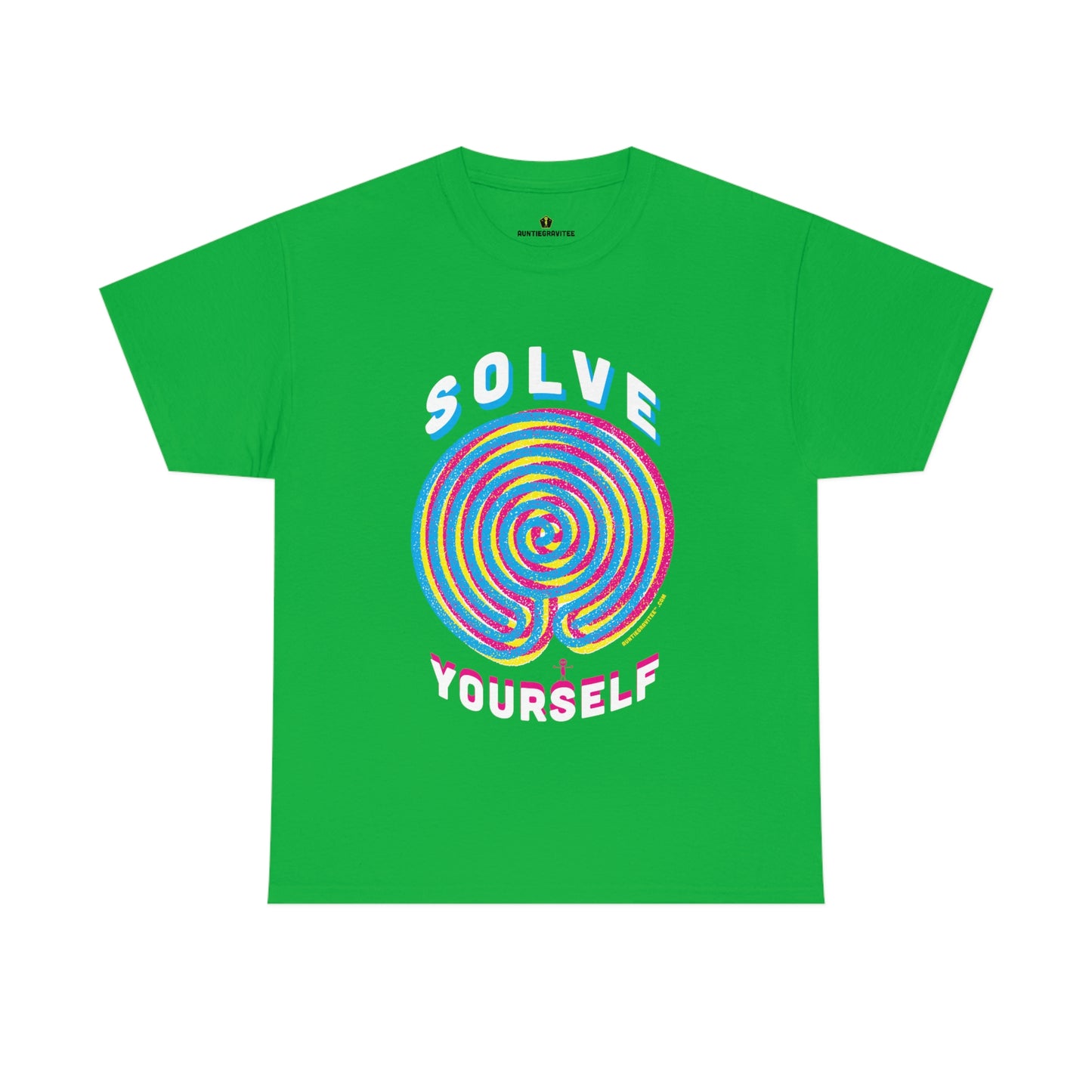 AuntieGraviTee "Solve Yourself" Unisex Heavy Cotton Tee