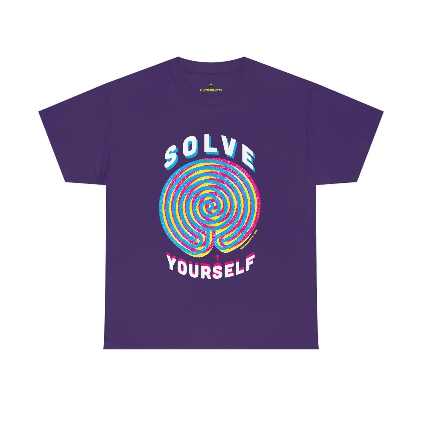 AuntieGraviTee "Solve Yourself" Unisex Heavy Cotton Tee