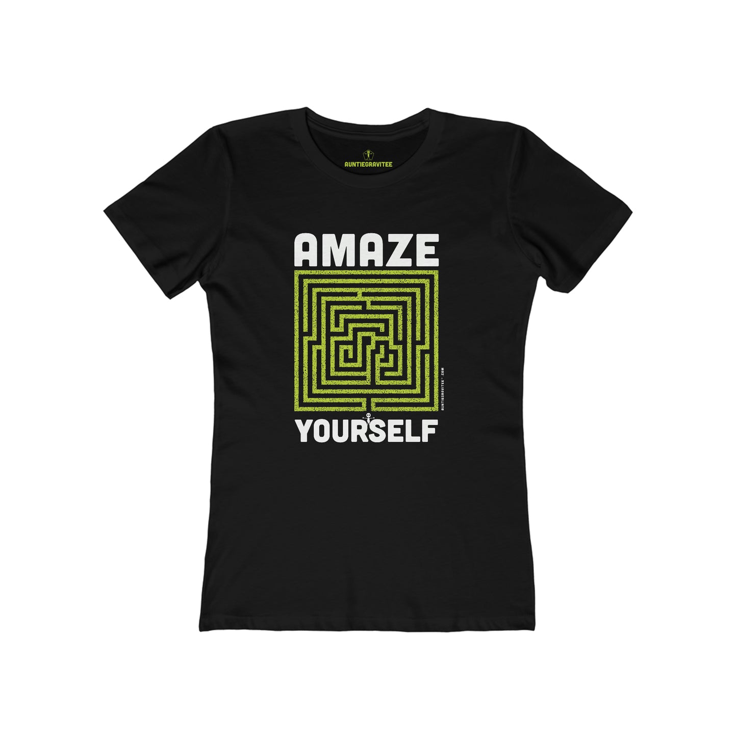 AuntieGraviTee Amaze Yourself. Women's The Boyfriend Tee