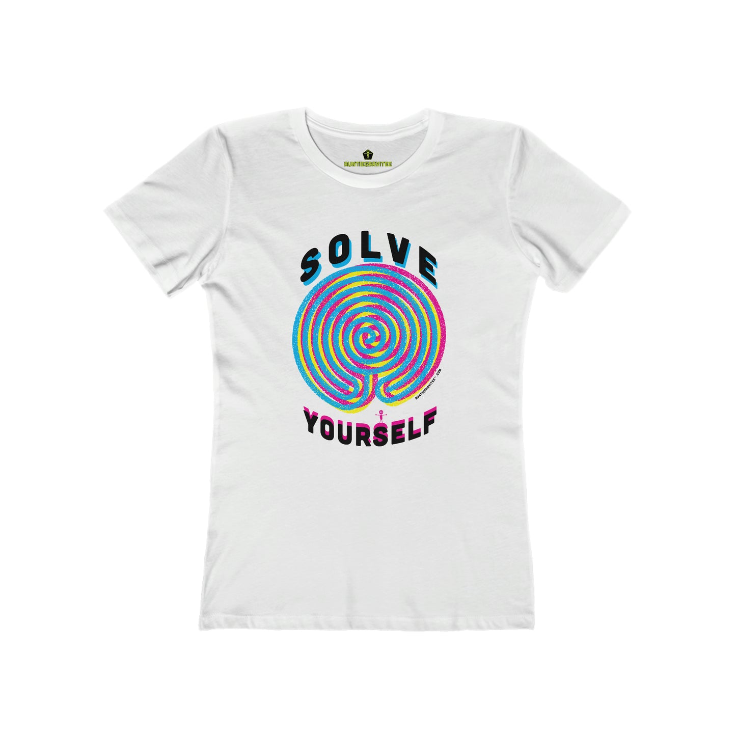 AuntieGraviTee Solve Yourself. Women's The Boyfriend Tee